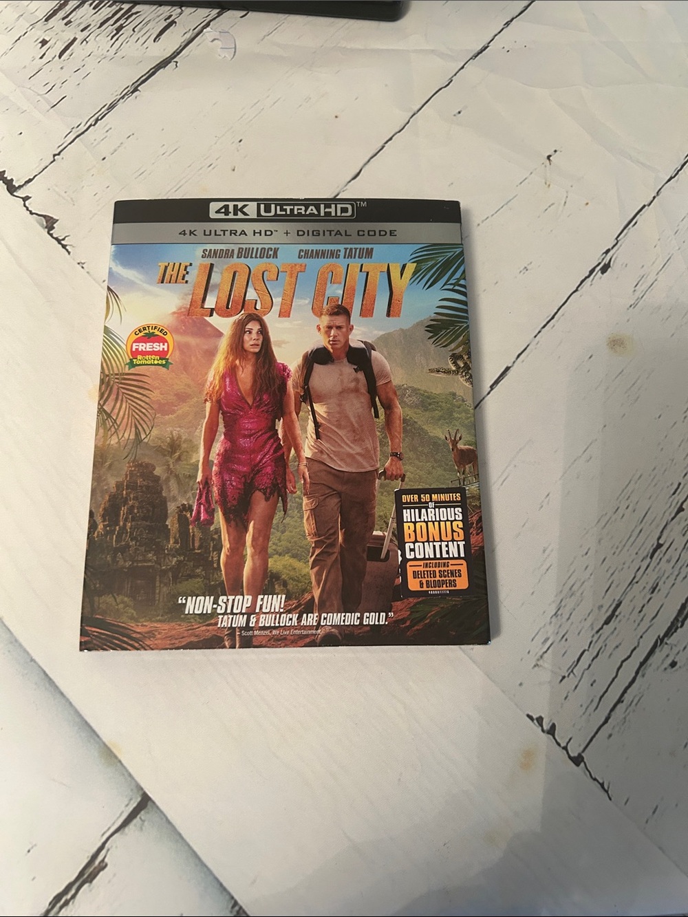 The Lost City 4K Ultra HD Movie - Pink & Green Cover
